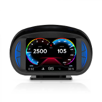 P2 HUD OBD2 Weergave Head Up Display Auto met Helling Meter GPS Snelheidsmeter RPM Meter Boordcomputer