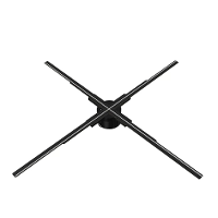 P45 Slimme 3D hologramventilator Display 45 cm LED projector 4K Naak ogen zwevende reclame scherm Draaiende HD visuele w