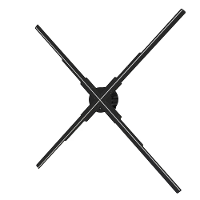 P52 Smart 3D hologram fan display 52 cm LED projector 4K naakte ogen zwevende advertentie scherm roterende HD visuele we