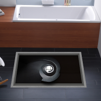 Pag 3d Anti Slip Waterproof Window Bathroom Angle Pattern Floor Sticker Washable Shower Kitchen Decor