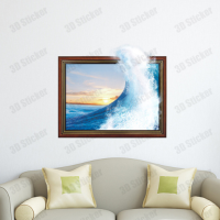 Pag Sticker 3d Wall Decals Ocean Wave Sea Wall Sticker Home Wall Decor Gift