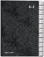 PAGNA Lessenaarordner 24241 04 PAGNA Classic DIN A4 A Z Hartpappe 80 % Hardkarton Zwart DIN A4 Aantal vakken: 24 A Z