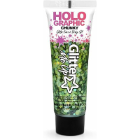 Paintglow Chunky Glittergel voor lichaam en gezicht   groen   12 ml