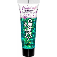 Paintglow Chunky Glittergel voor lichaam en gezicht   zeemeermin groen   12 ml