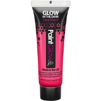 Face/Body paint   neon roze/glow in the dark   10 ml   schmink/make up   waterbasis