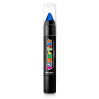 Face paint stick   metallic blauw   3,5 gram   schmink/make up stift/potlood
