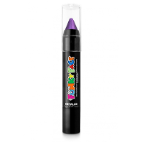 Face paint stick   metallic paars   3,5 gram   schmink/make up stift/potlood