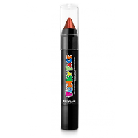 Face paint stick   metallic rood   3,5 gram   schmink/make up stift/potlood