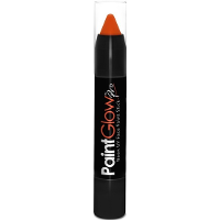Face paint stick   neon oranje   UV/blacklight   3,5 gram   schmink/make up stift/potlood
