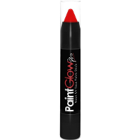 Face paint stick   neon rood   UV/blacklight   3,5 gram   schmink/make up stift/potlood