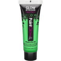 Neon groene Glow in the Dark schmink/make up tube 12 ml