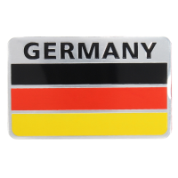 Pair 3d Aluminum Germany Flag Badge Emblem Car Sticker Decal Decoration