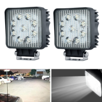 Pair Imars™ Im L1 27w 6000k Spot Beam Led Work Light Ip67 For Truck Boat Square Off Road 4x4