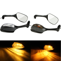 Pair Led Turn Signal Rear View Mirrors For Suzuki Gsxr600 Gsx R 750 06 12 Gsxr 1000