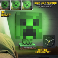 Paladone Minecraft: Creeper Icon Lamp met USB oplader verlichting