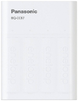Panasonic BQ CC87 +4x eneloop AA Batterijlader NiMH AAA (potlood), AA (penlite)