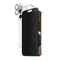 PanzerGlass 3 in 1 Privacy Pack B1173+P2810 Screenprotector (folie) Apple iPhone 15 Pro 1 stuk(s) Meekijkbescherming