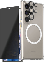 PanzerGlass CARE Flagship 3 in 1 Set (hoesje + beschermglas) Samsung Galaxy S25 Ultra Transparant, Zwart Inductieve lading, Stootbestendig