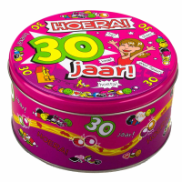 30 Jaar snoeptrommel   vrouw   koektrommel   14x7,5 cm   30e verjaardag cadeau