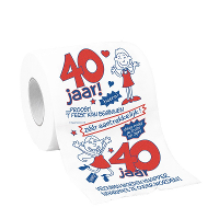 Toiletpapier/wc papier 40 jaar vrouw   met grappige tekst   40e verjaardag   cadeau