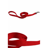 Nylon Hondenriem Rood 120 cm x 15 mm