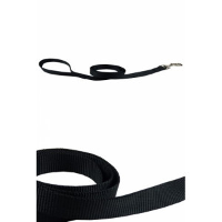 Nylon Hondenriem Zwart 120 cm x 15 mm