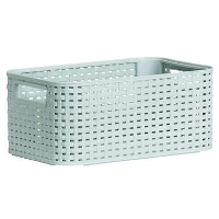 Curver opbergmand Rattan   mint groen   29x19x13 cm   Leen Bakker