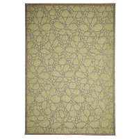 Floorita binnen/buitenvloerkleed Fiore   groen   135x190 cm   Leen Bakker