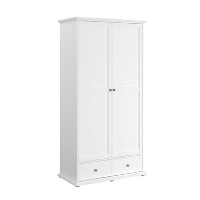 Kledingkast Margaux   wit   202x104x53 cm   Leen Bakker