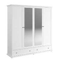Kledingkast Margaux   wit   202x199,5x53 cm   Leen Bakker