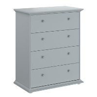 Ladekast Margaux   4 lades   grijs   104x85x46 cm   Leen Bakker