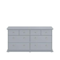Ladekast Margaux   8 lades   grijs   77x152x46 cm   Leen Bakker