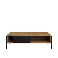 Parisot salontafel Junto   eikenkleur/zwart   39x124x67