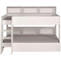Stapelbed Leo   wit/eiken   90x200 cm   Leen Bakker