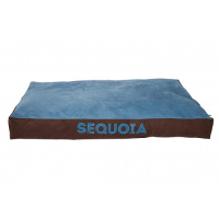 Paros Sequoia kussen bruin/blauw 60 x 100 cm