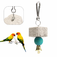 Parrot Mouth Grinding Stone Cage Toy Parakeet Cockatiel Toy Mineral 4cm Parrot Mouth Grinding Stone