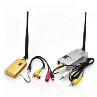 Partom 1.2GHz 1.5W FPV zender & 12CH FPV ontvanger, 8CH TX 1500mW, 1080 1360MHz, 10km+ bereik, PLL digitaal frequentie,
