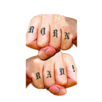 Carnaval verkleed nep tattoo set   hand tattoos   gangster thema   volwassenen