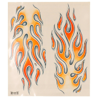 Carnaval verkleed nep tattoo XL   stoere biker vlammen   getatoeerde armen   volwassenen
