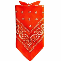 Traditionele bandana   oranje   52 x 55 cm
