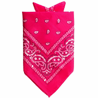 Traditionele bandana   roze   52 x 55 cm