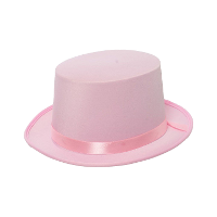 Verkleed hoed   licht roze   volwassenen   carnaval   kleuren thema   feestkleding accessoires