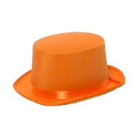 Verkleed hoed   oranje   volwassenen   carnaval   kleuren thema   feestkleding accessoires