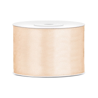 Partydeco Cadeaulint   creme   5 cm x 25 meter   satijn   sierlint   inpakken   decoratie