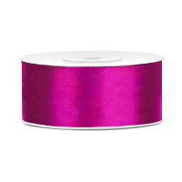 Partydeco Cadeaulint   fuchsia   2,5 cm x 25 meter   satijn   sierlint   inpakken   decoratie
