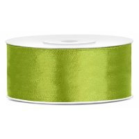 Partydeco Cadeaulint   groen   2,5 cm x 25 meter   satijn   sierlint   inpakken   decoratie