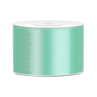 Partydeco Cadeaulint   mintgroen   5 cm x 25 meter   satijn   sierlint   inpakken   decoratie