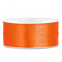 Partydeco Cadeaulint   oranje   2,5 cm x 25 meter   satijn   sierlint   inpakken   decoratie