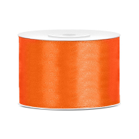 Partydeco Cadeaulint   oranje   5 cm x 25 meter   satijn   sierlint   inpakken   decoratie