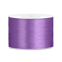 Partydeco Cadeaulint   paars   5 cm x 25 meter   satijn   sierlint   inpakken   decoratie